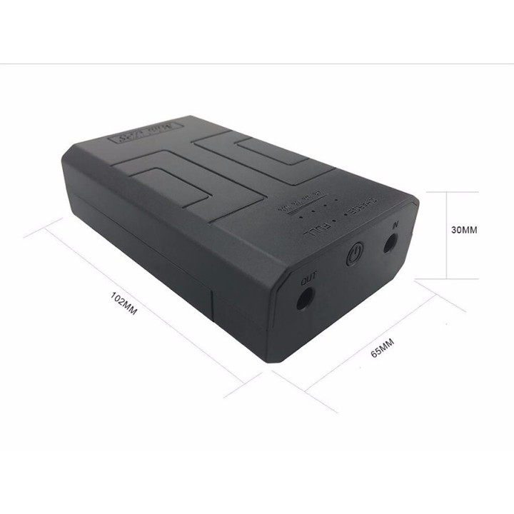 Mini UPS DC 12 V 2 A - Gruppo di continuità per telecamere di sorveglianza, modem, router, Mini PC