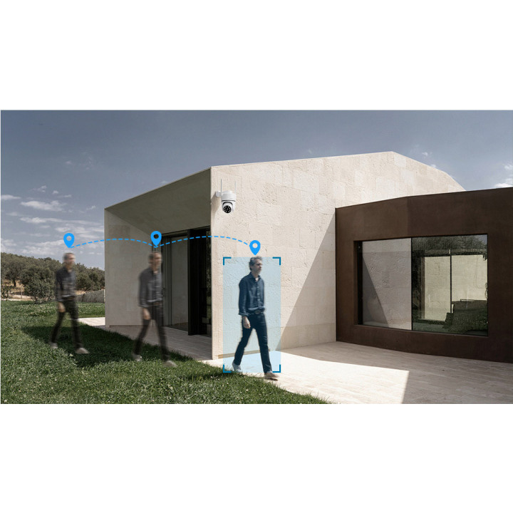 Foscam PD5 - Telecamera Wi-Fi Dual Band, Motorizzata, 5.0 Megapixel, WDR, Visione notturna 20 metri, Alexa, Google Home