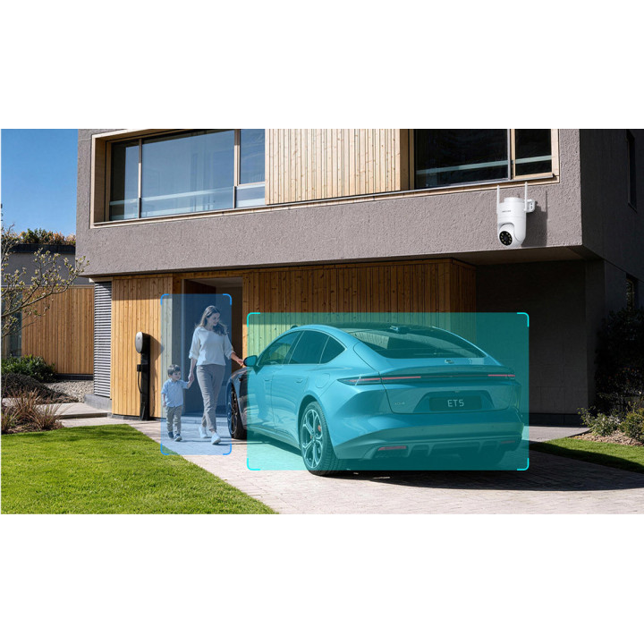 Foscam PD8 - Telecamera Wi-Fi Dual Band, Motorizzata, 8.0 Megapixel, WDR, Visione notturna 20 metri, Alexa, Google Home