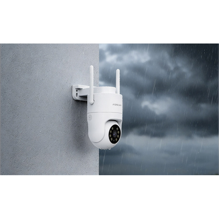 Foscam PD8 - Telecamera Wi-Fi Dual Band, Motorizzata, 8.0 Megapixel, WDR, Visione notturna 20 metri, Alexa, Google Home
