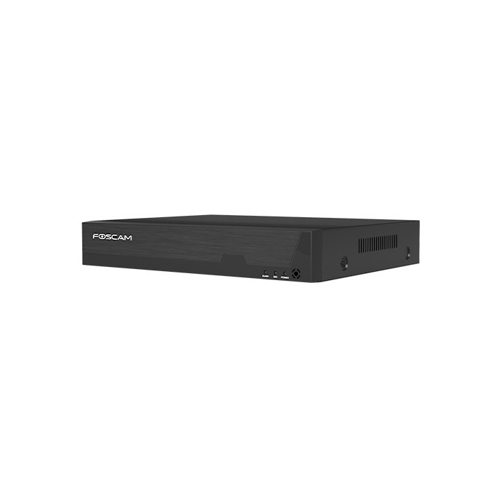 Foscam FNA216HE - Registratore NVR 16 canali con PoE Switch integrato, 4K 8.0 Megapixel, H.264+, 2x HDD fino a 16 TB, ONVIF, P2P