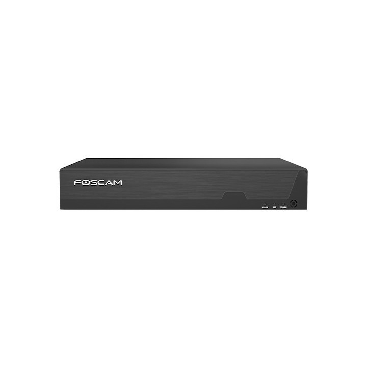 Foscam FNA216HE - Registratore NVR 16 canali con PoE Switch integrato, 4K 8.0 Megapixel, H.264+, 2x HDD fino a 16 TB, ONVIF, P2P