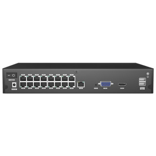 Foscam FNA216HE - Registratore NVR 16 canali con PoE Switch integrato, 4K 8.0 Megapixel, H.264+, 2x HDD fino a 16 TB, ONVIF, P2P