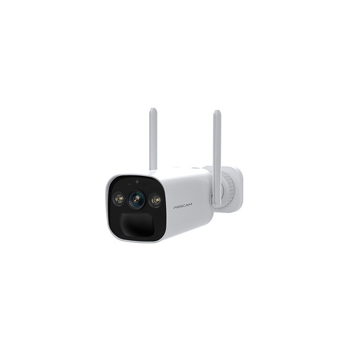Foscam BP4 - Telecamera Wi-Fi a batteria con pannello solare, 4.0 Megapixel, 104°, Audio, PIR, Visione notturna a colori, Sirena